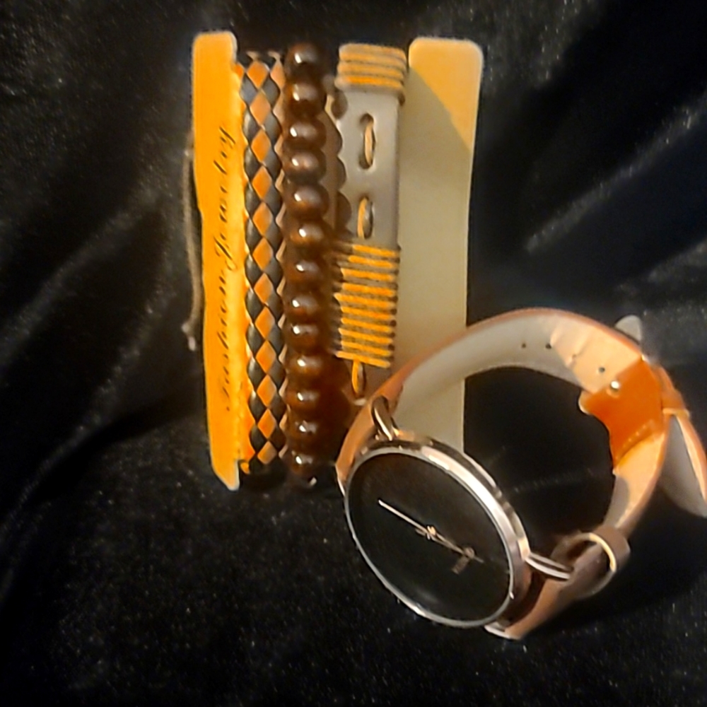 Men watch and bracelets set